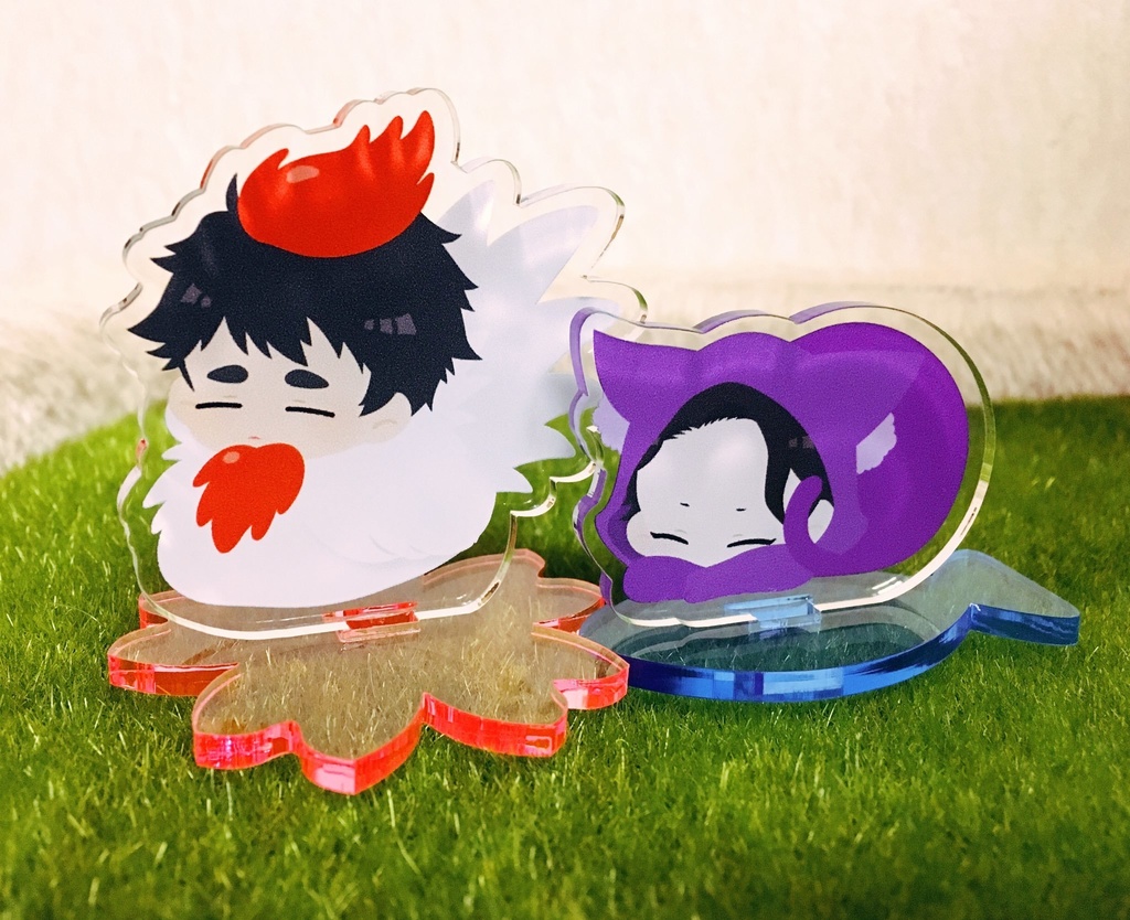 アニマルアクスタ(甘ワン、さくコッコ、みよにゃん、きりん本、たぬ切)