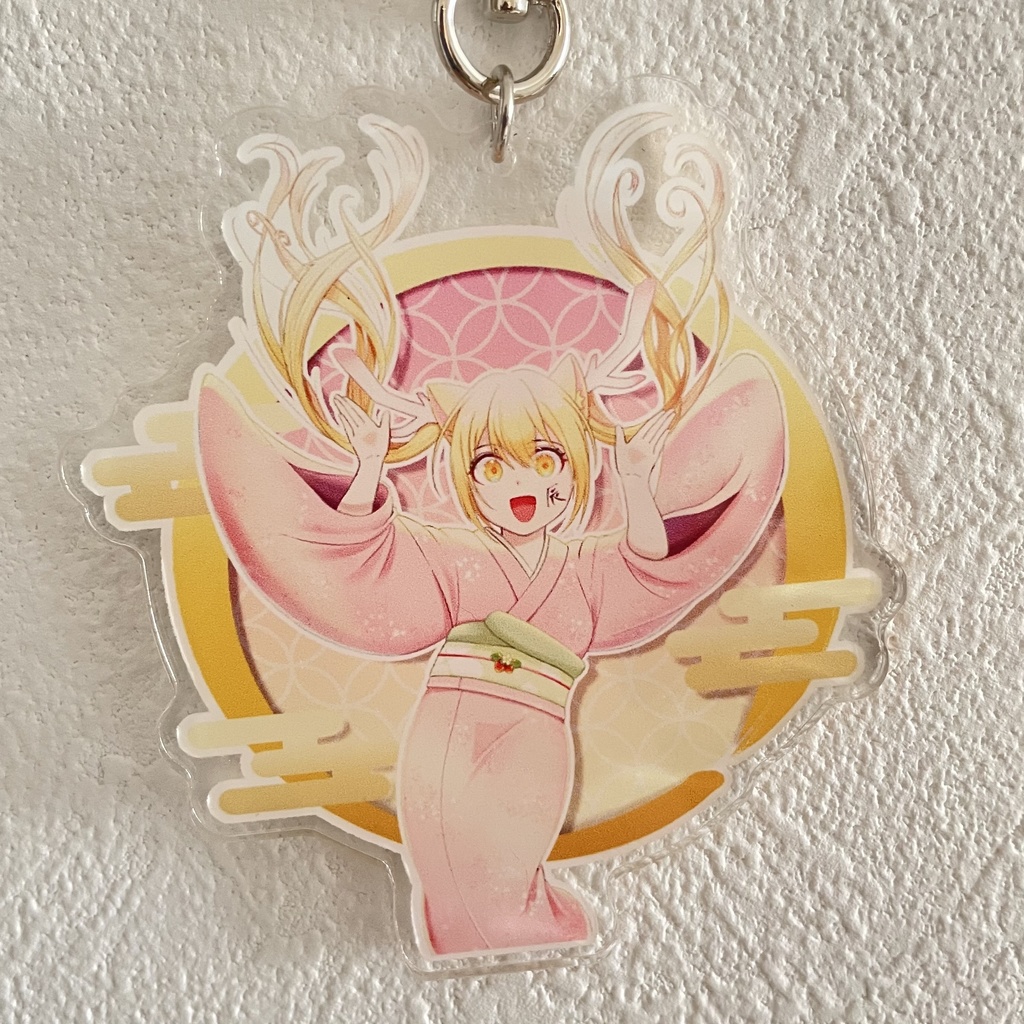お正月 「穂村+コメカミ」「いちごちゃん」アクリルキーホルダー