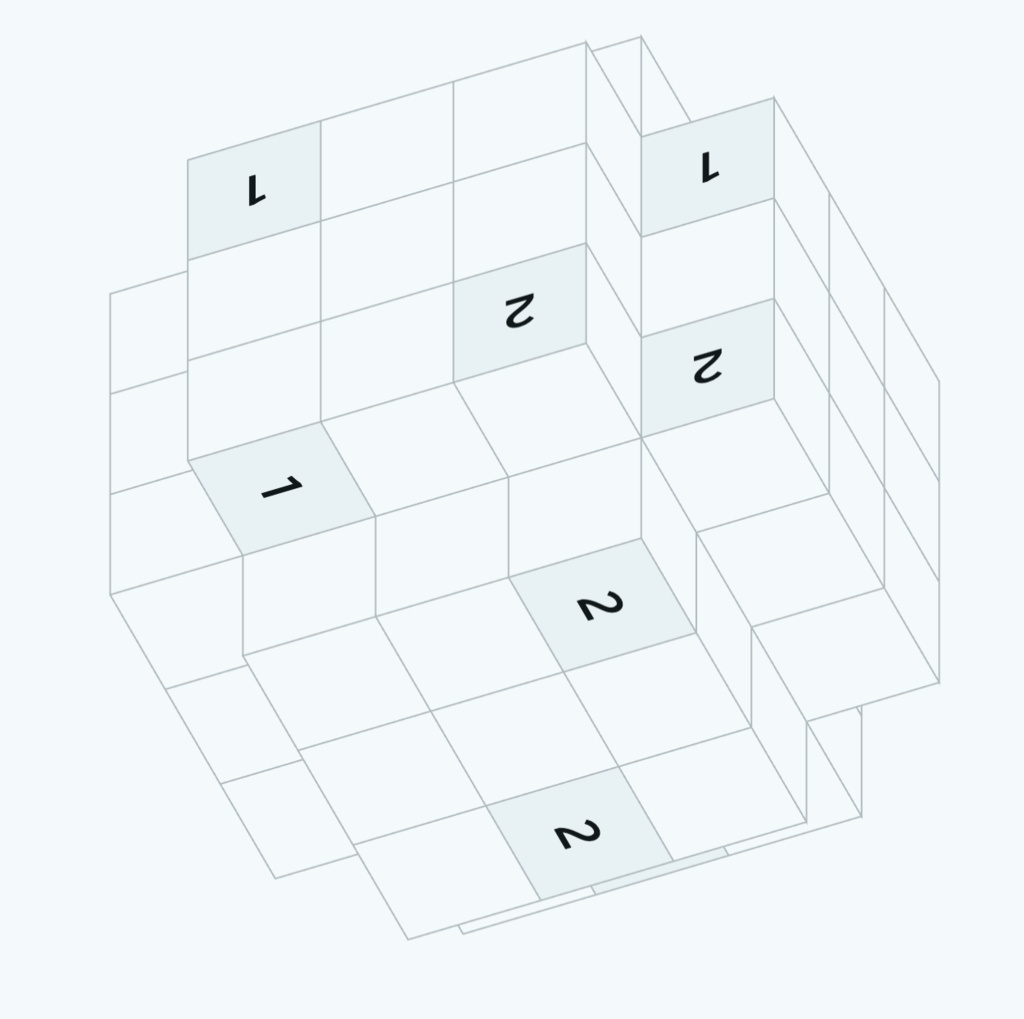 立体に書いて解くパズル「いつつのかたち」【電子版】