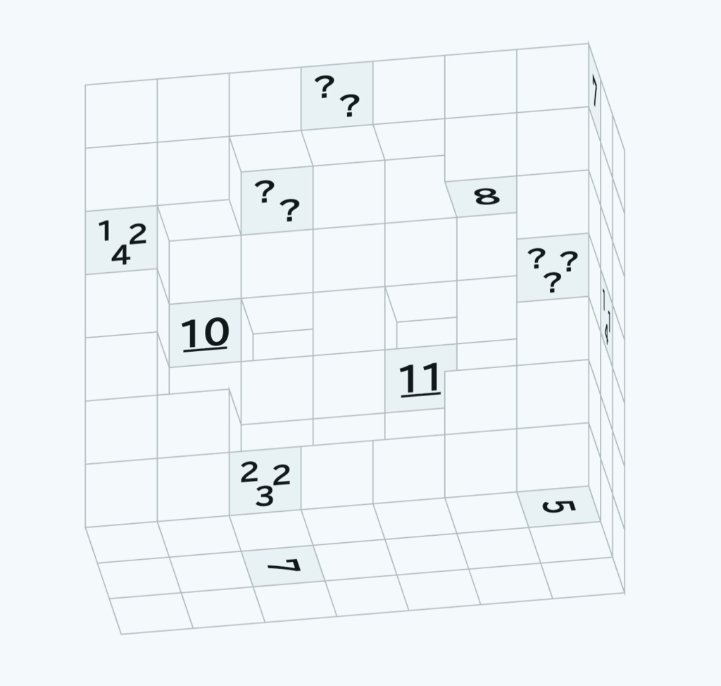 立体に書いて解くパズル「いつつのかたち」【電子版】