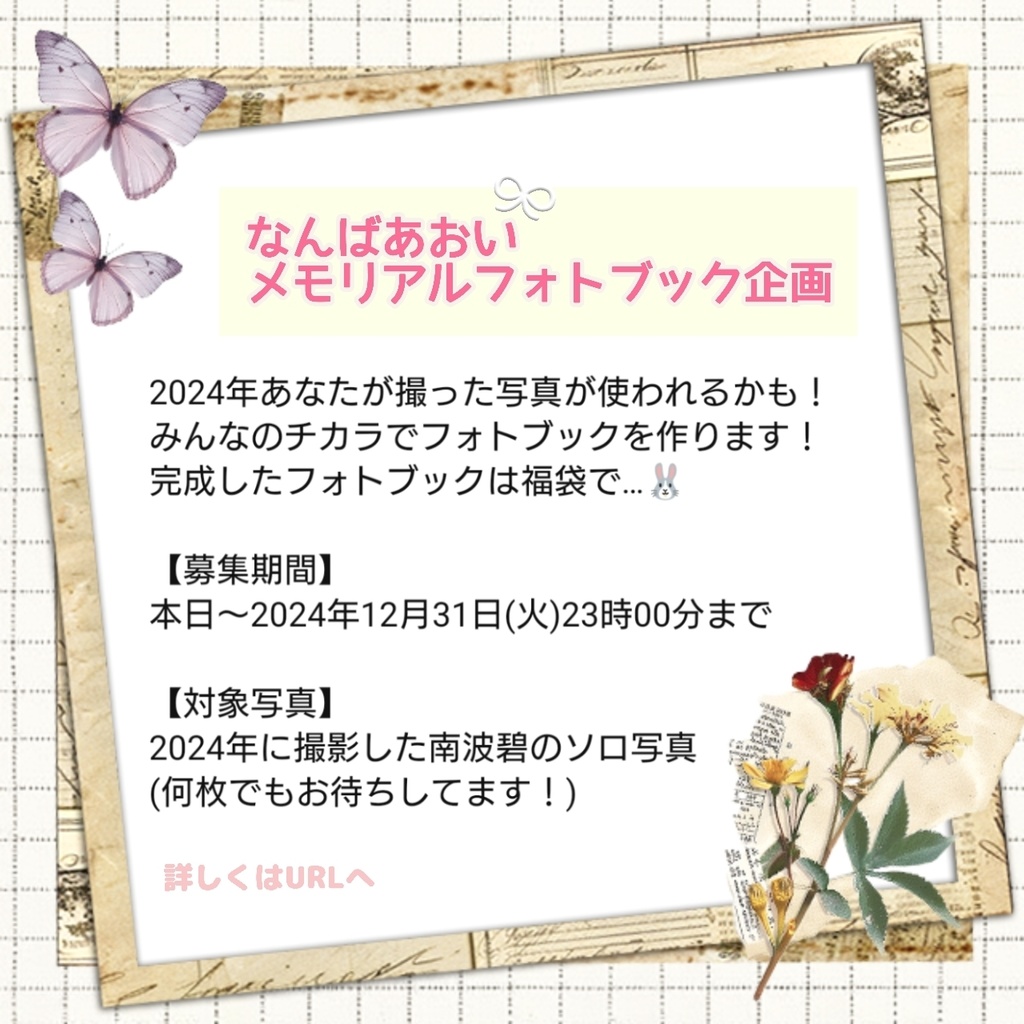 南波碧メモリアルフォトブック企画2024