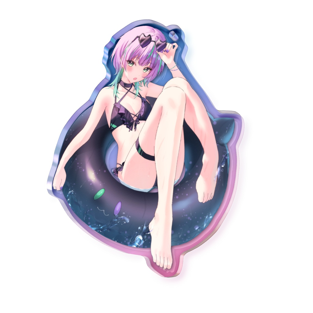 水着オーロラアクリルキーホルダー