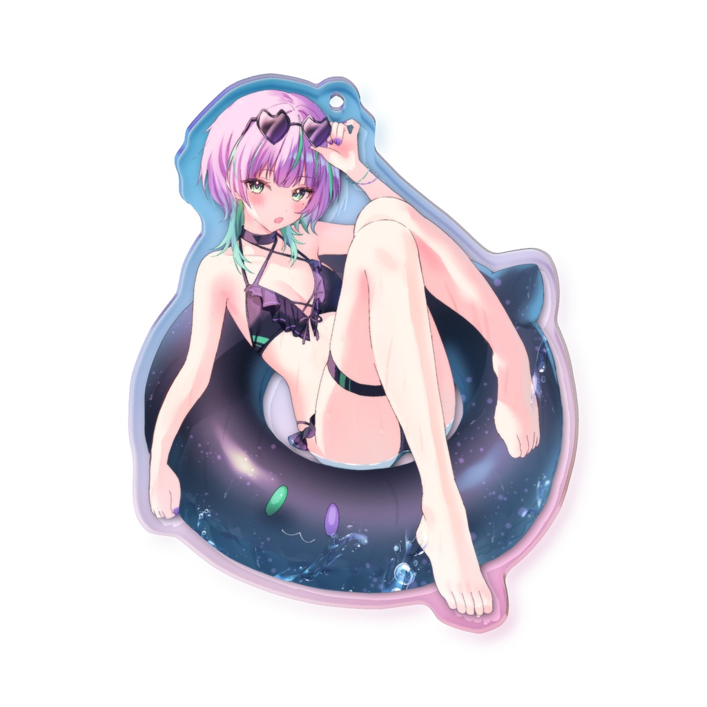水着オーロラアクリルキーホルダー