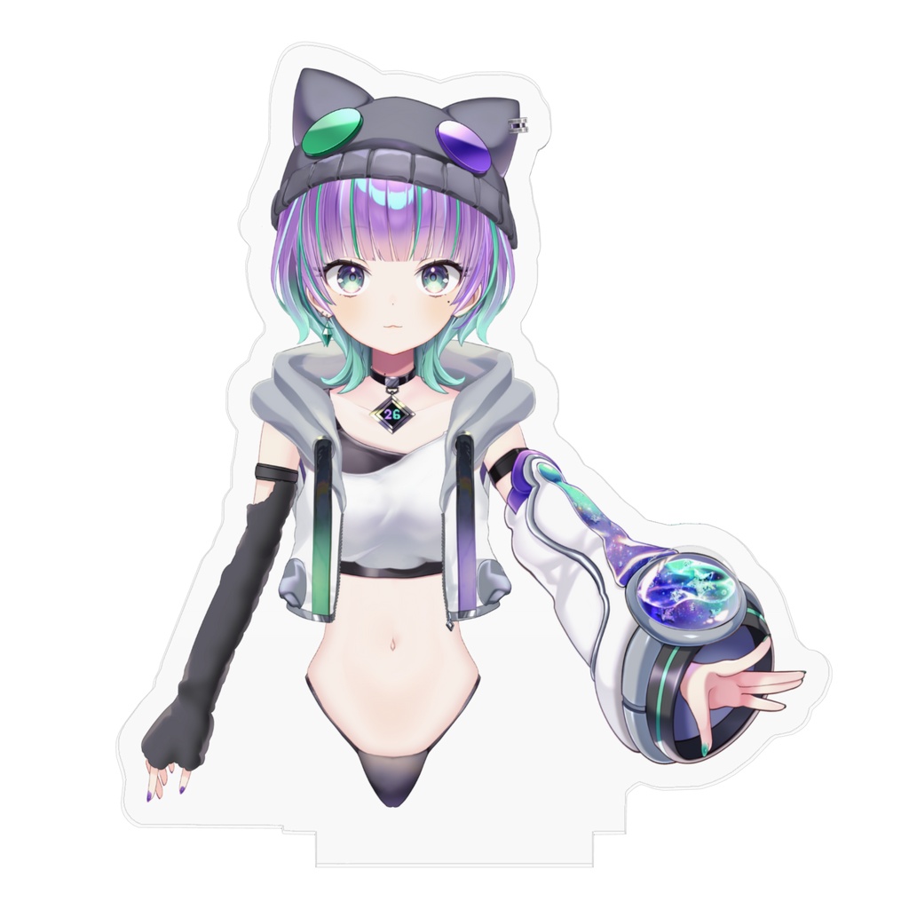 紫翠にむ 上半身アクスタ【Live2Dモデル公開記念】