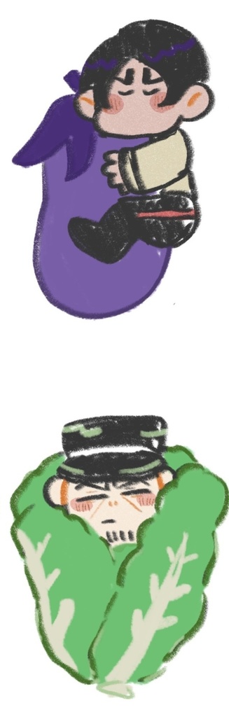 月鯉白菜・なすシール