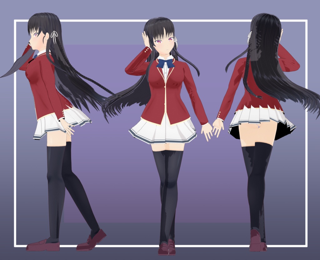 [無料] 堀北 鈴音  3Dモデル [ようこそ実力至上主義の教室へ] - きりは屋 - 2/7