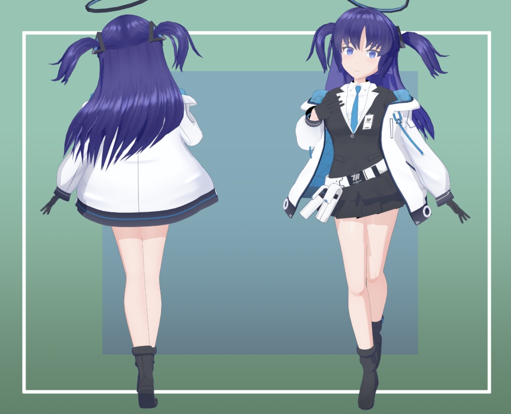 [無料] 早瀬ユウカ  MMDモデル [ブルーアーカイブ] - きりは屋 - 2/6