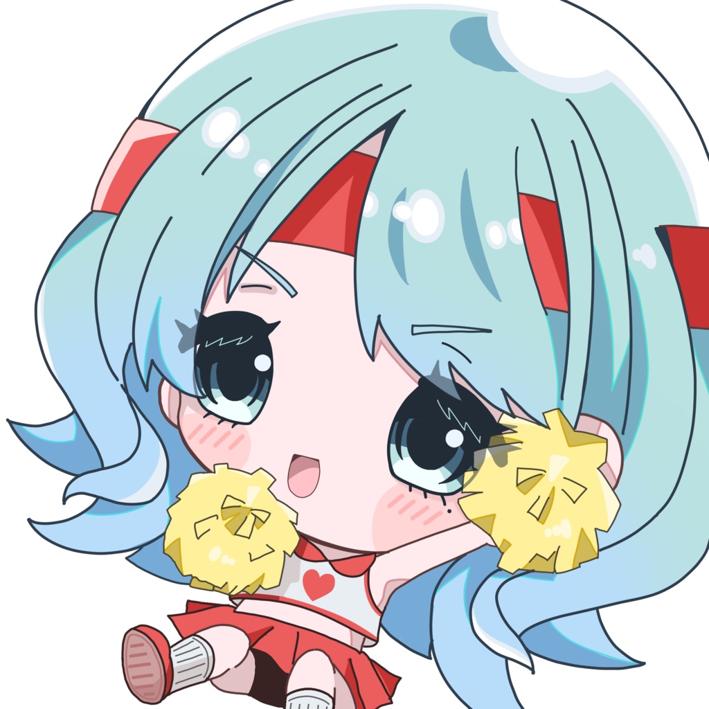 ひび　fightステッカー