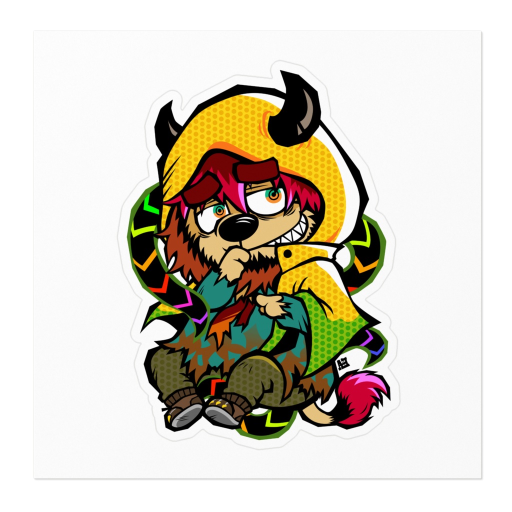 らいおステッカー【神話服】