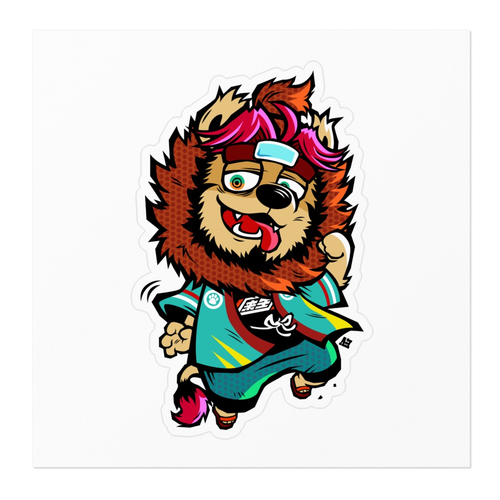 らいおステッカー【通常服】