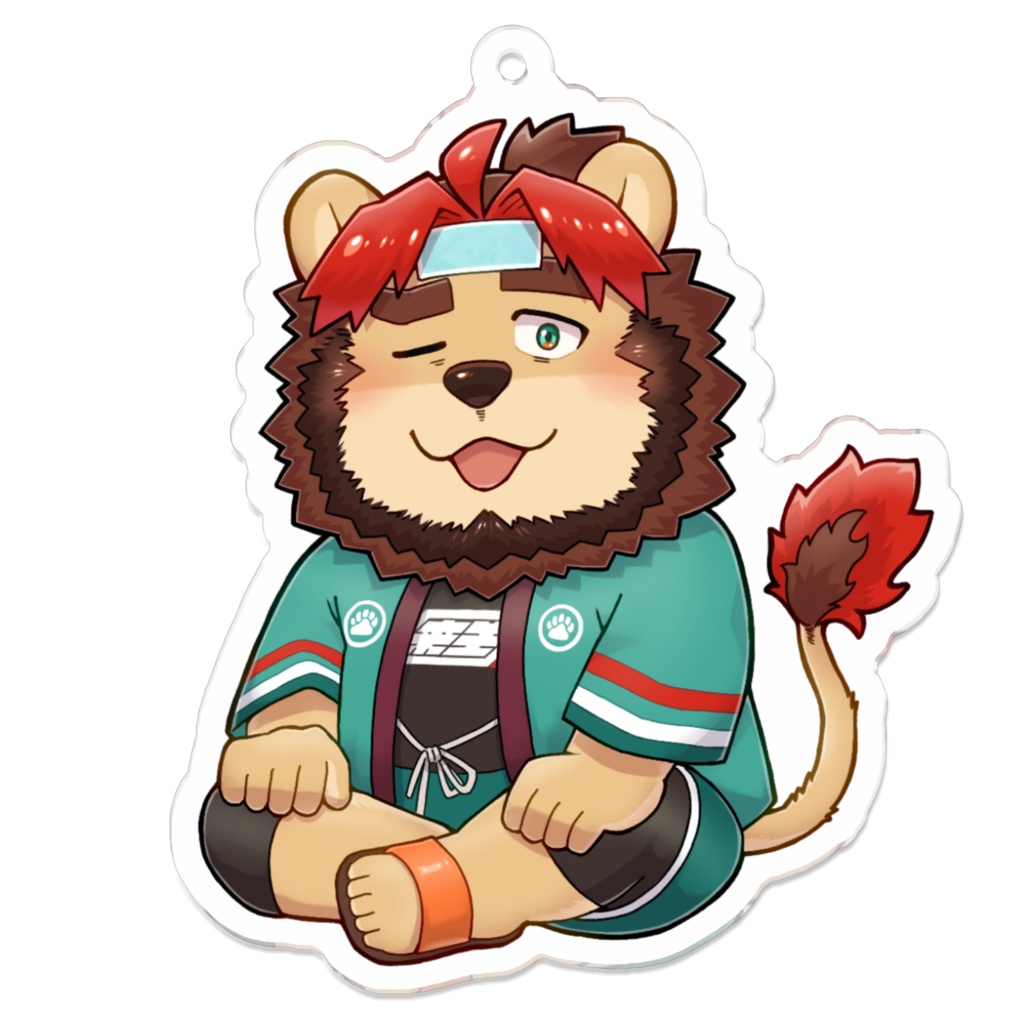 らいおSDアクリルキーホルダー