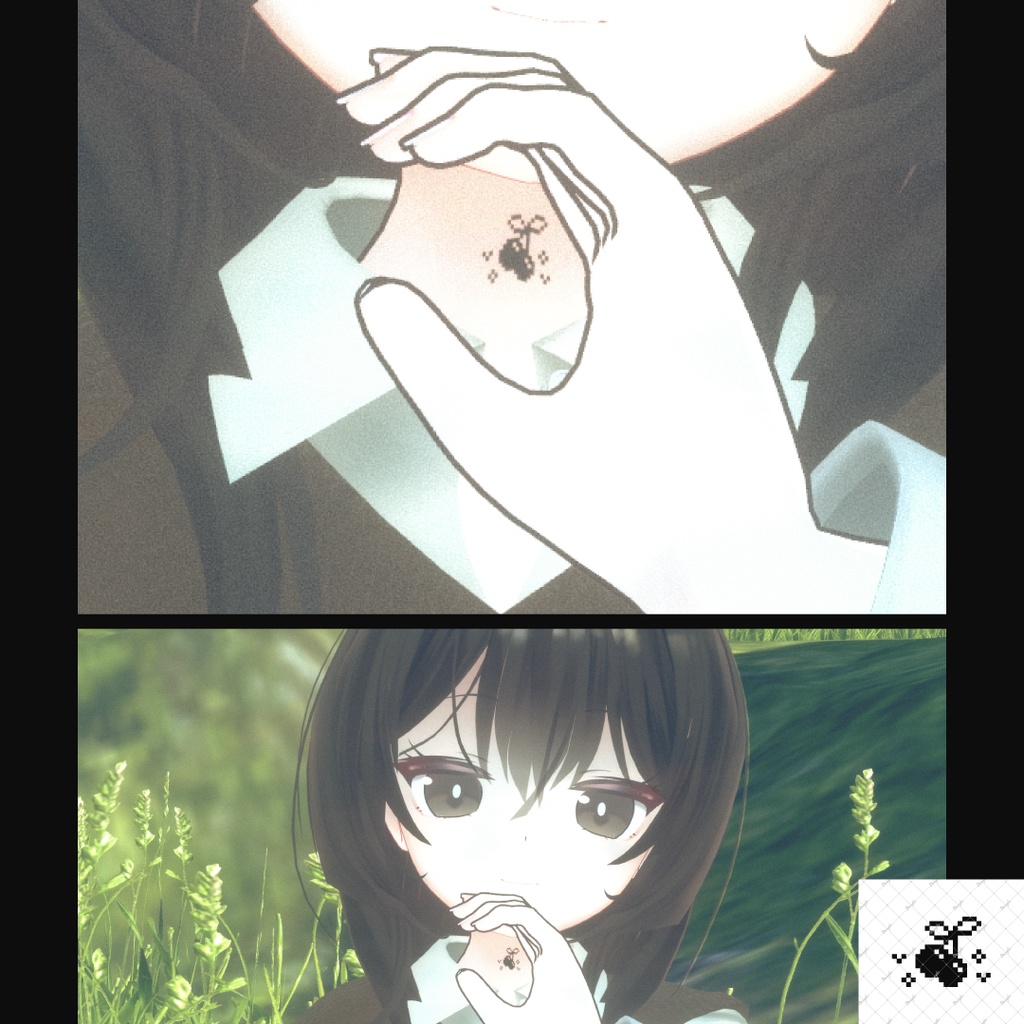 【VRchat】ドットタトゥー(6色)