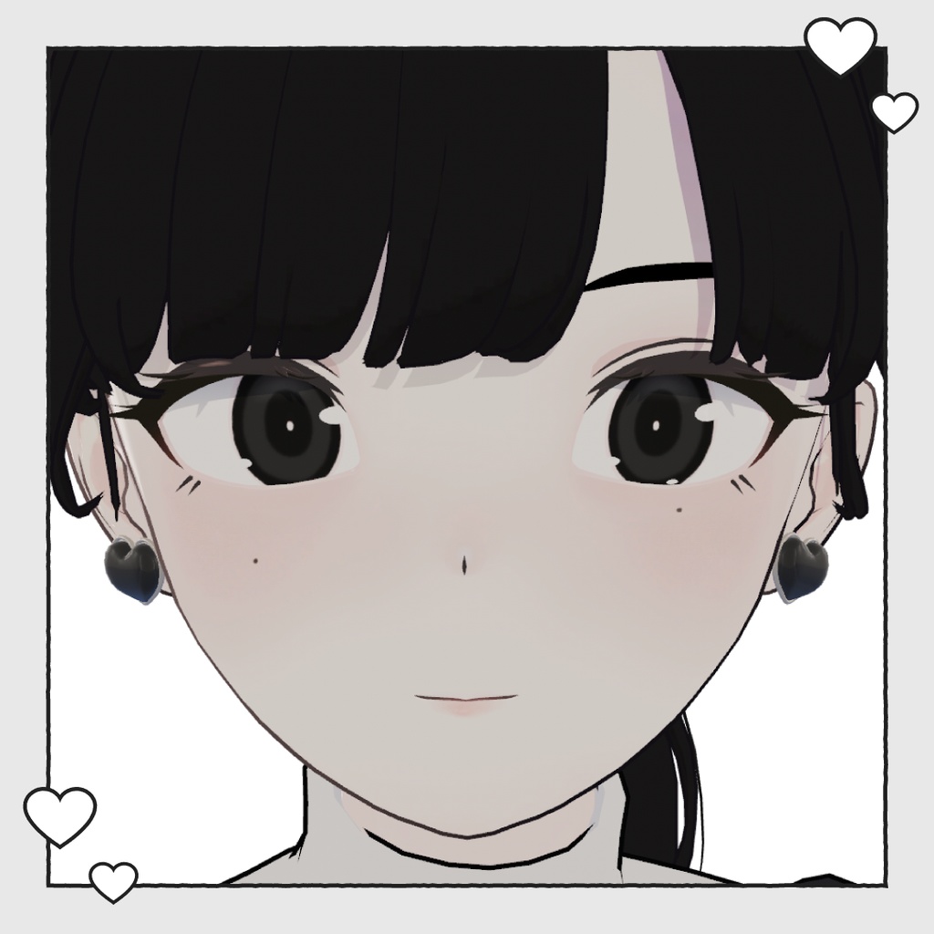 【VRC想定】ハートピアス