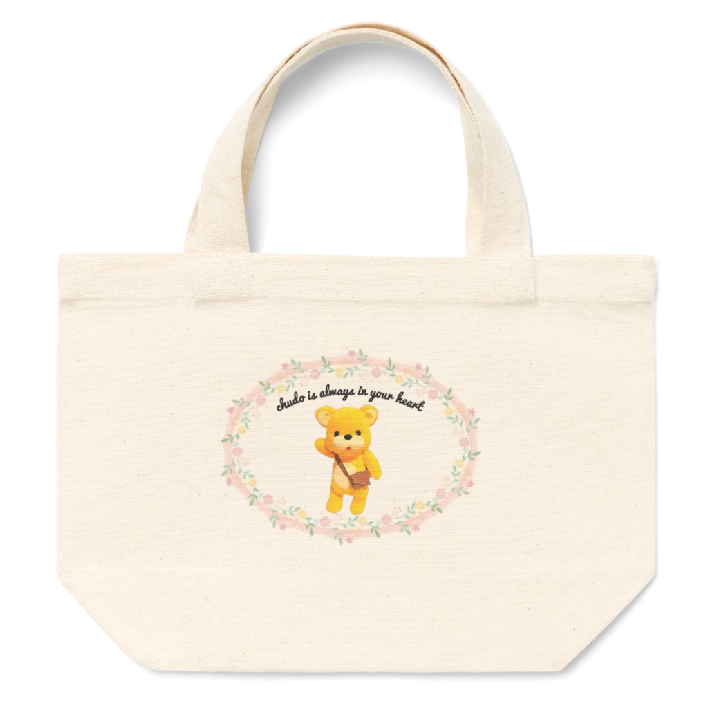 くまのチューダ トートバッグ Sサイズ ナチュラルカラー