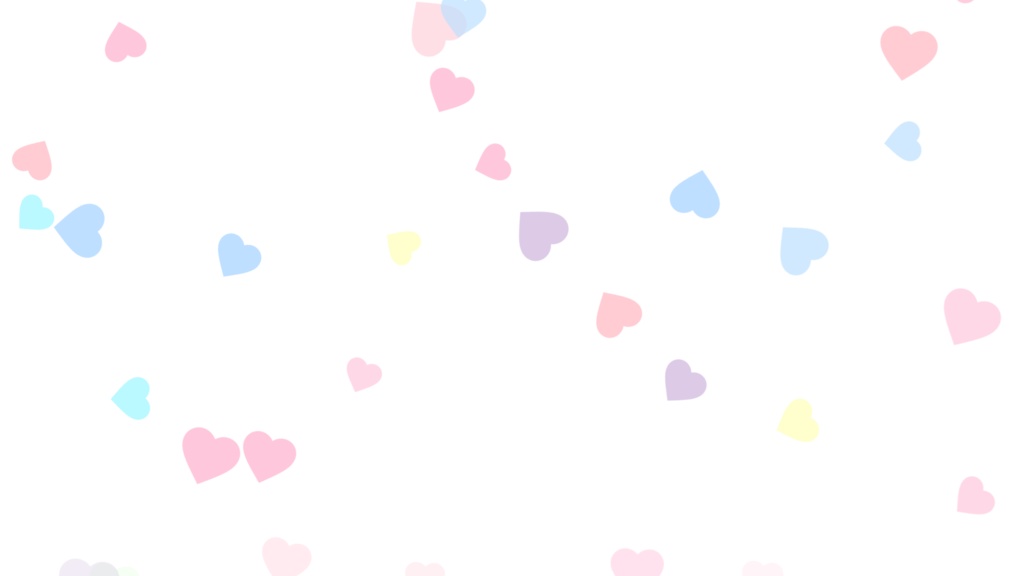 【動く配信背景】動くシンプルハートの配信背景(カラバリ4色)