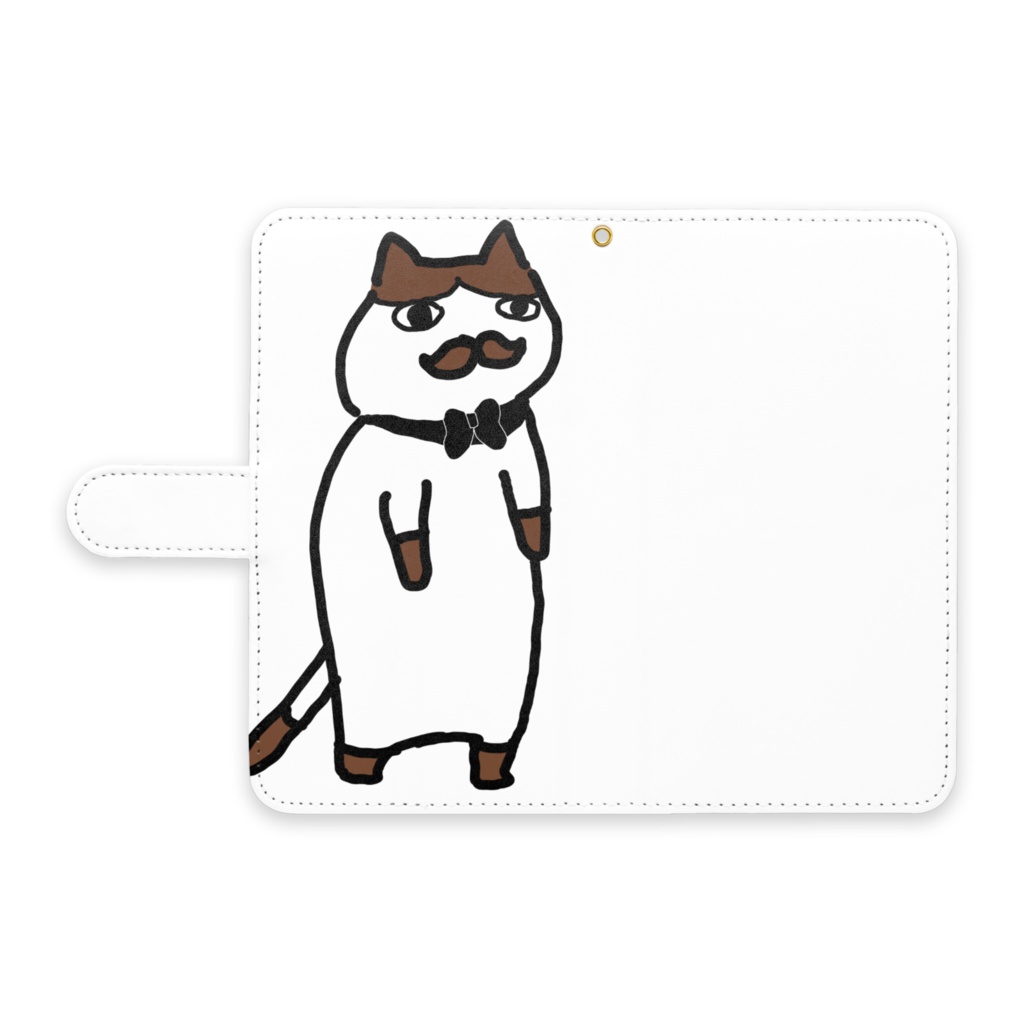 髭猫スマホケース