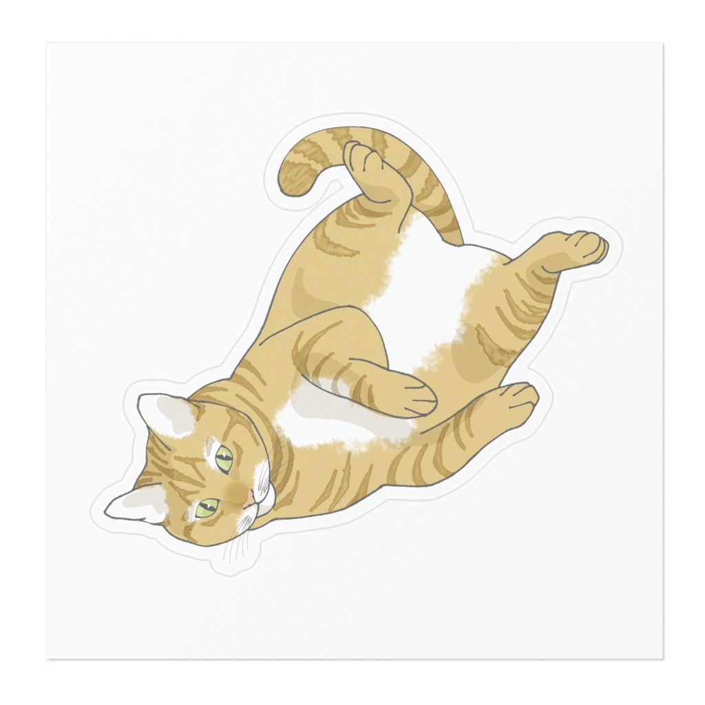 こねこのりーくんリアル調ステッカー