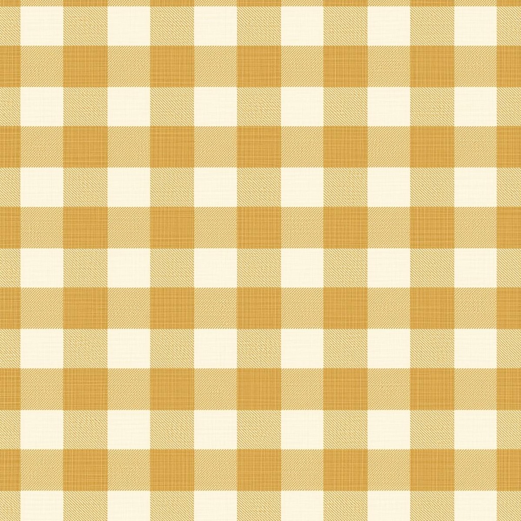 ギンガムチェック イエロー系 8枚セット