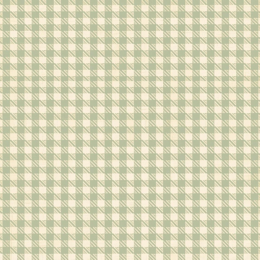 ギンガムチェック/グリーン系 4枚セット