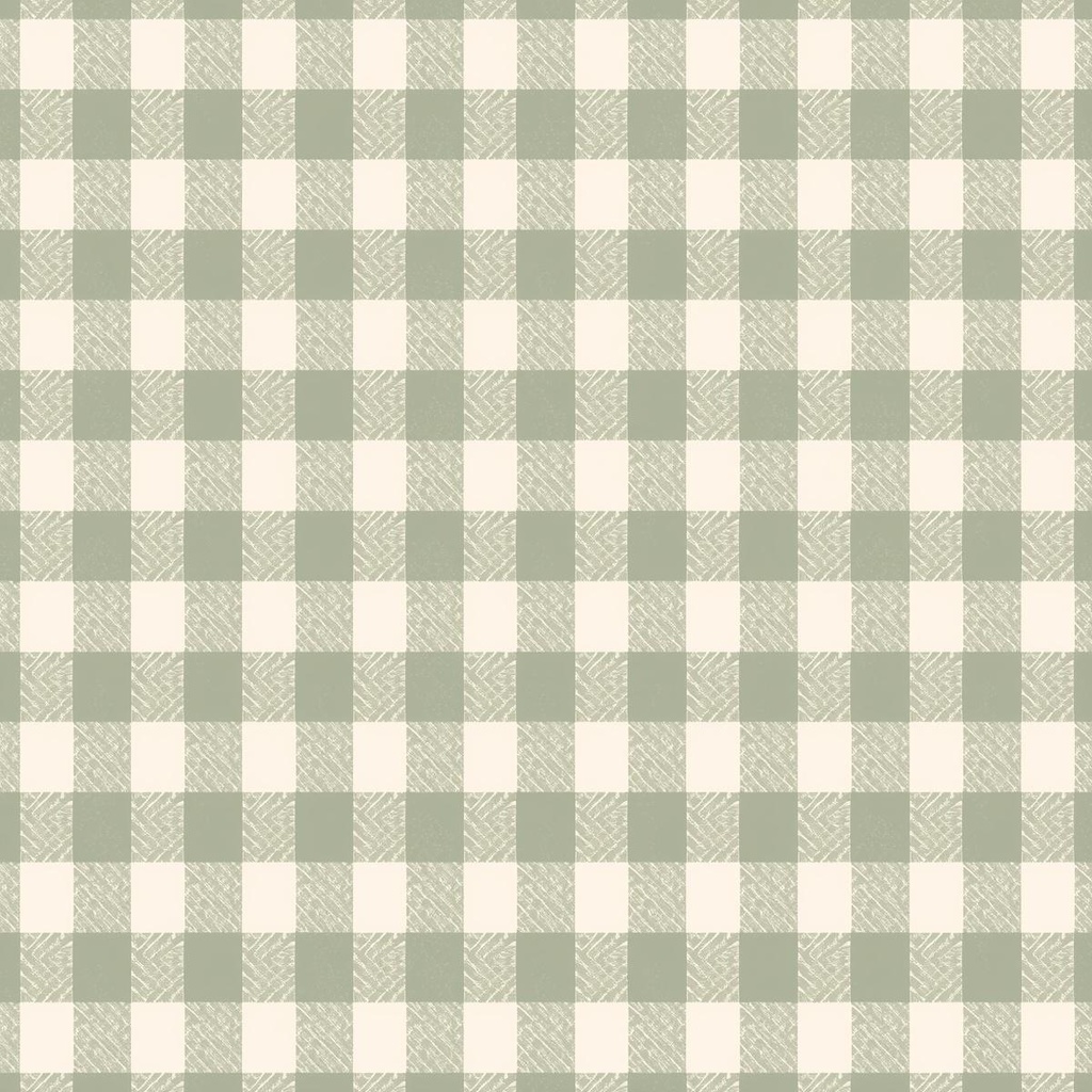 ギンガムチェック/グリーン系 4枚セット