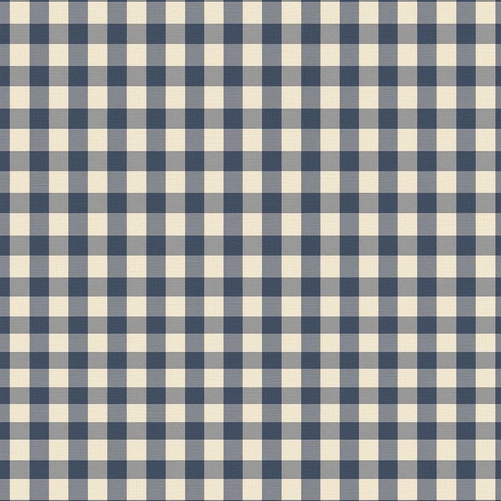 ギンガムチェック ネイビー系 4枚セット