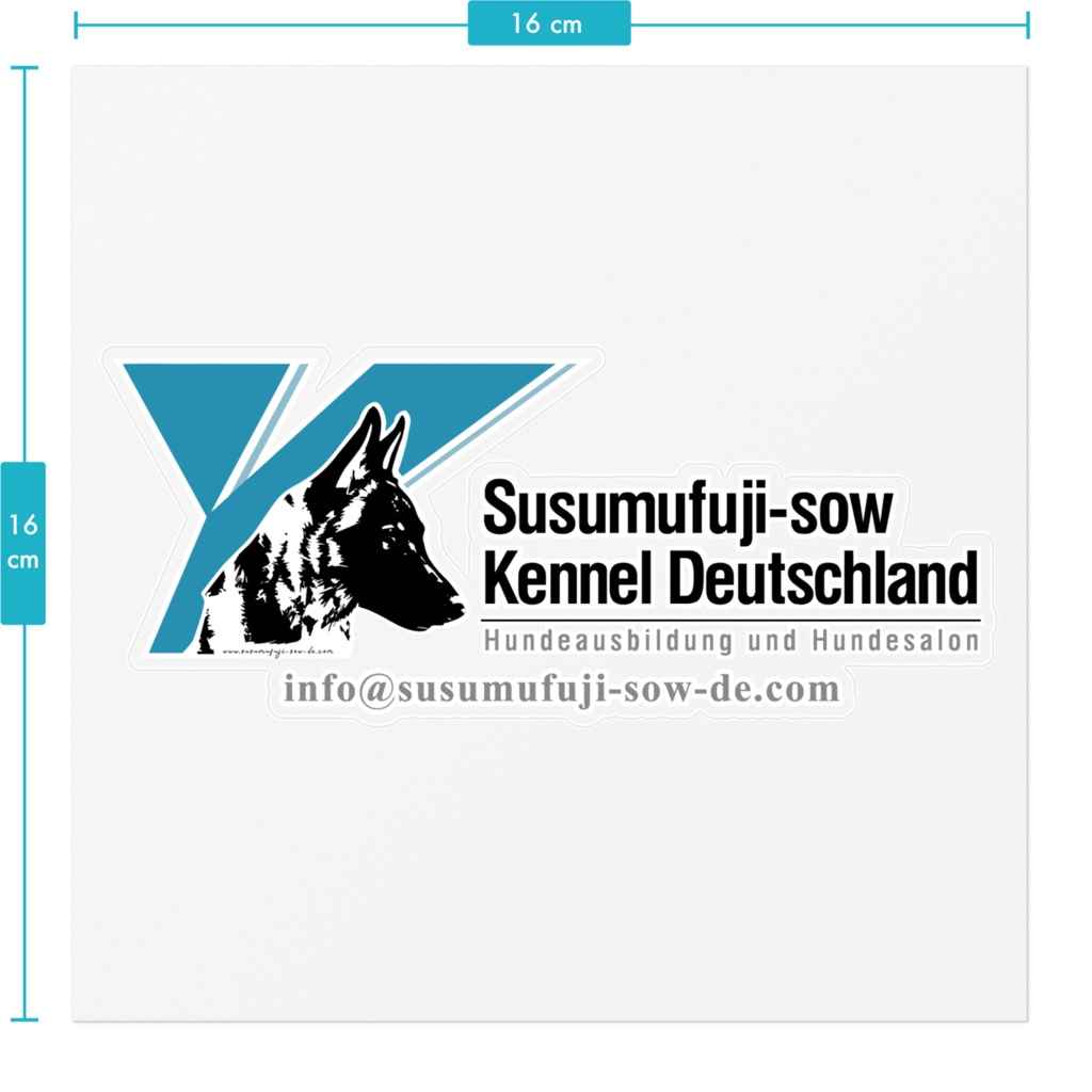 Susumufuji-sow Deutschland Clear Sticker Blue