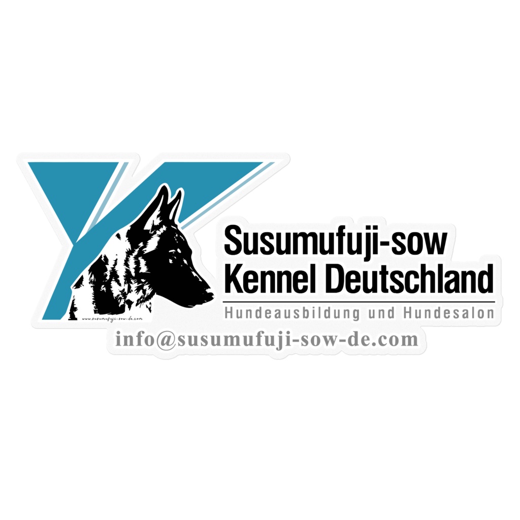 Susumufuji-sow Deutschland Clear Sticker Blue