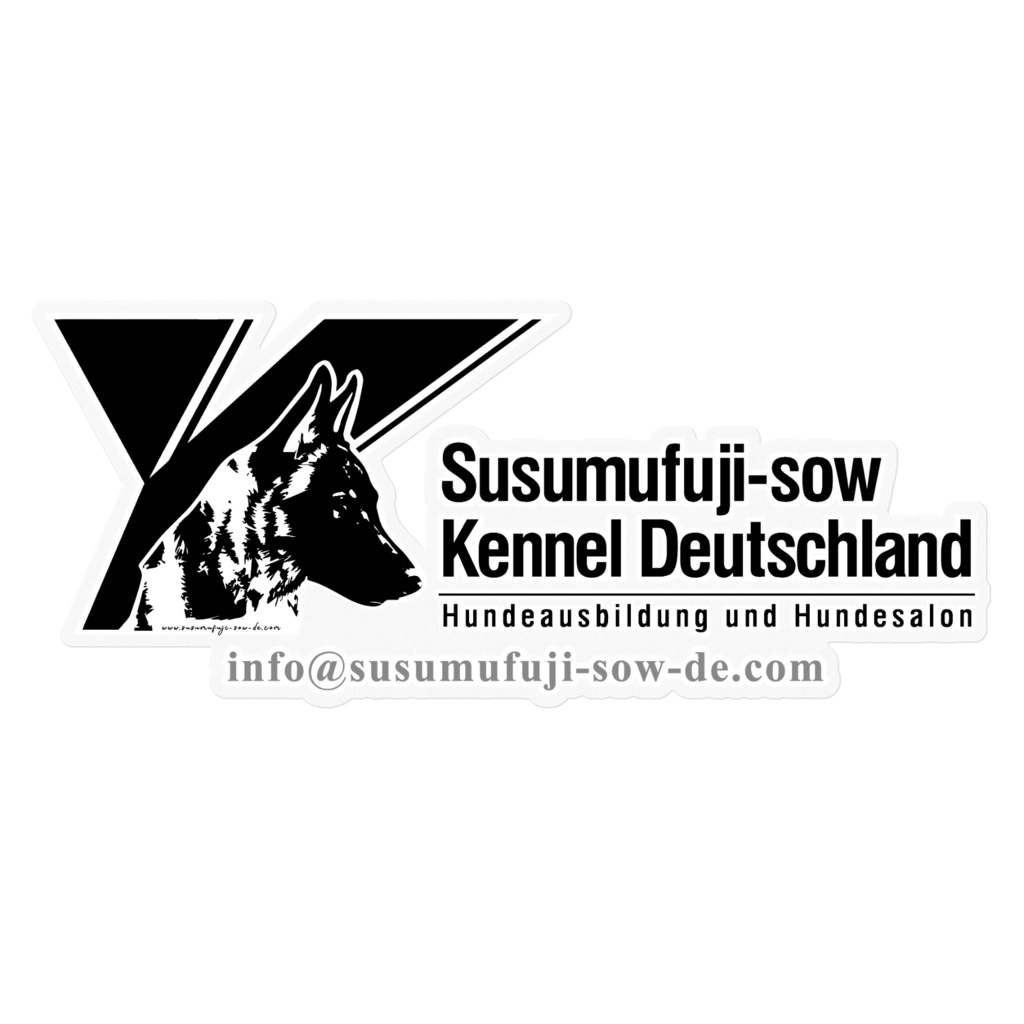 Susumufuji-sow Deutschland Clear Sticker Black