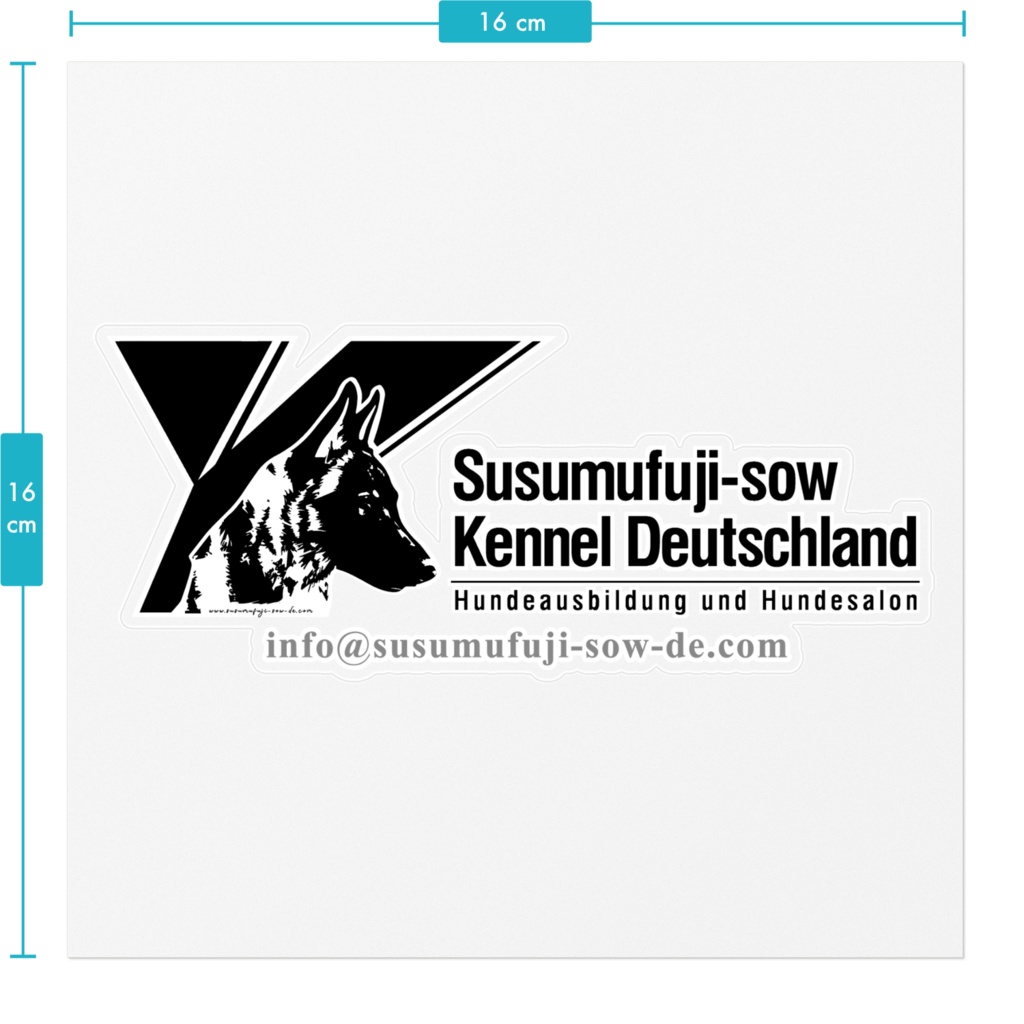 Susumufuji-sow Deutschland Clear Sticker Black