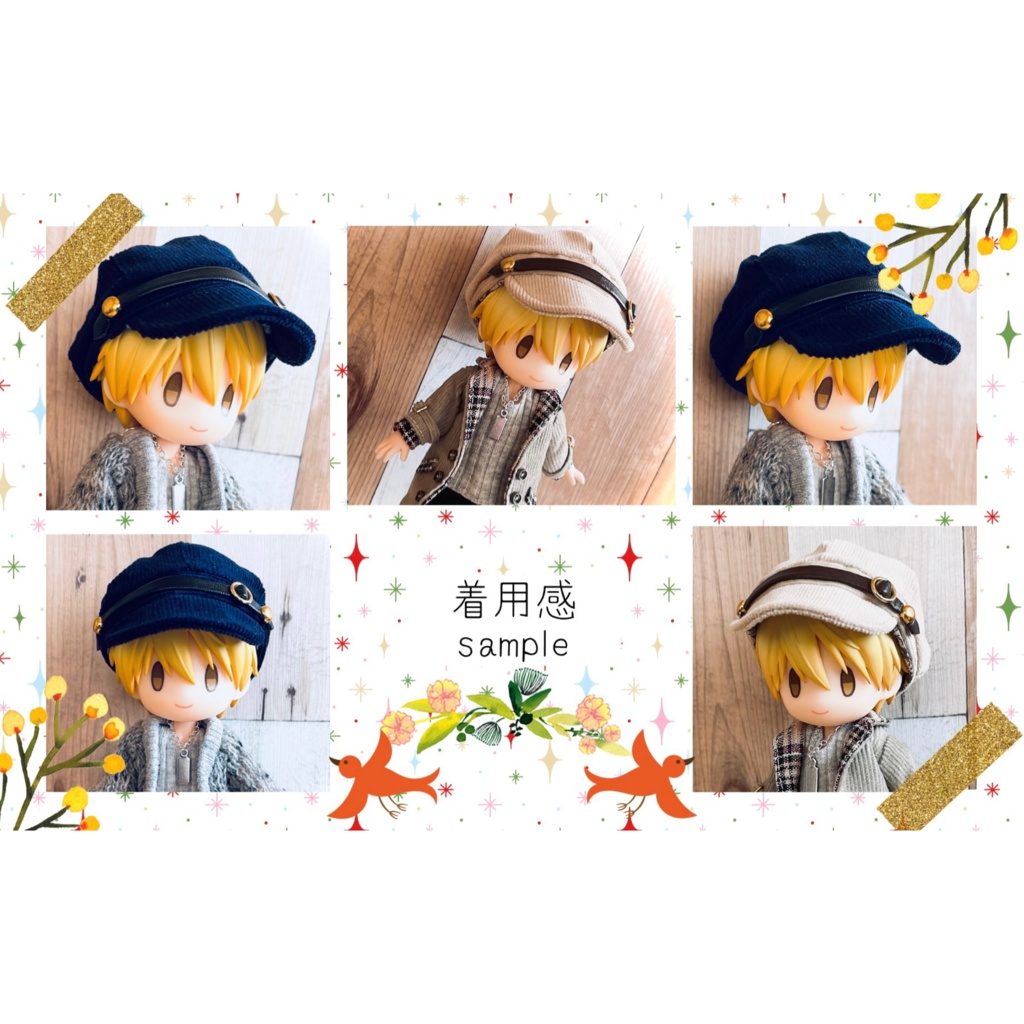ドール用キャスケット帽