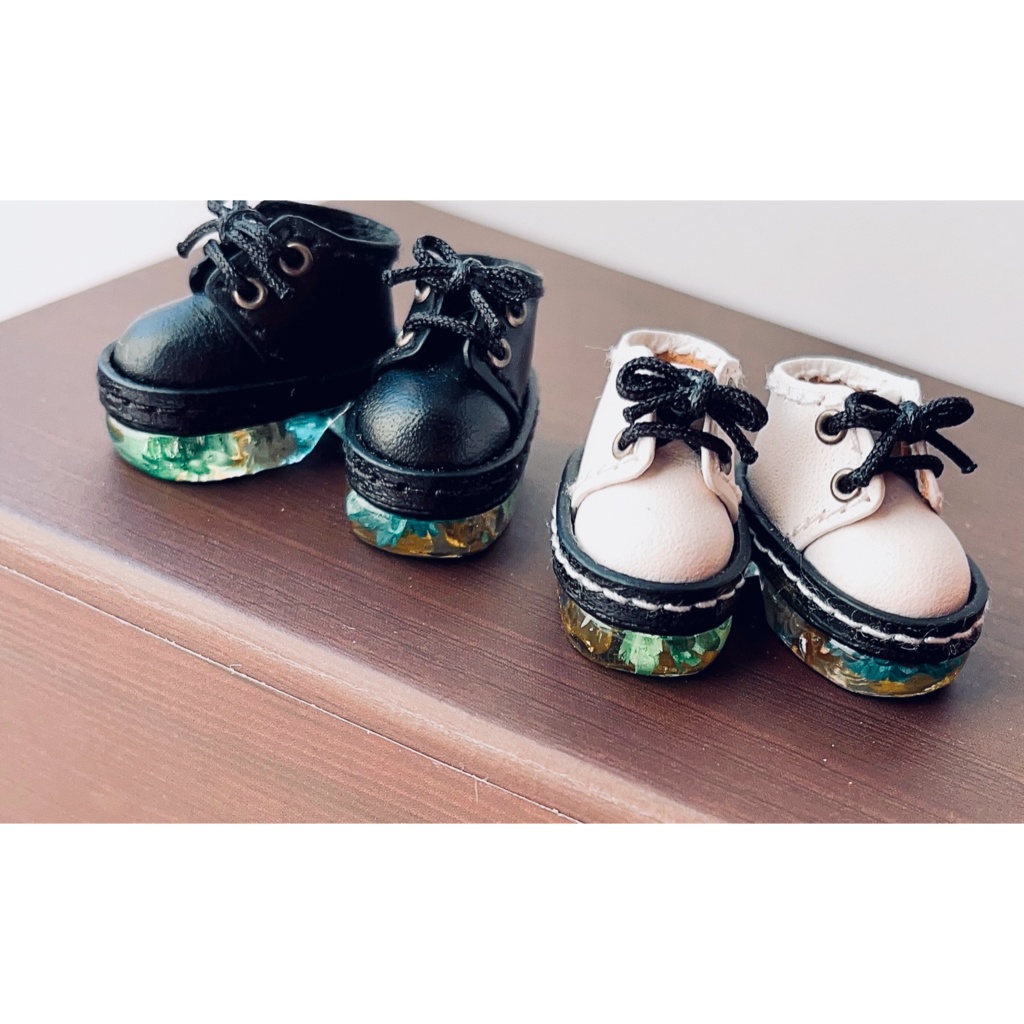 フラワーショートブーツ