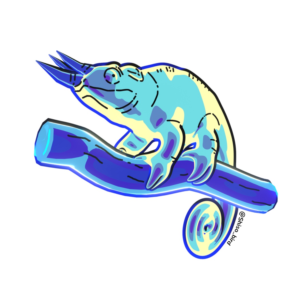 ジャクソンカメレオン アクリルキーホルダー