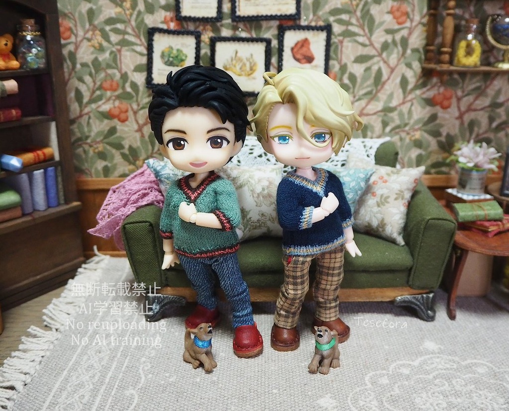 Vネックセーター