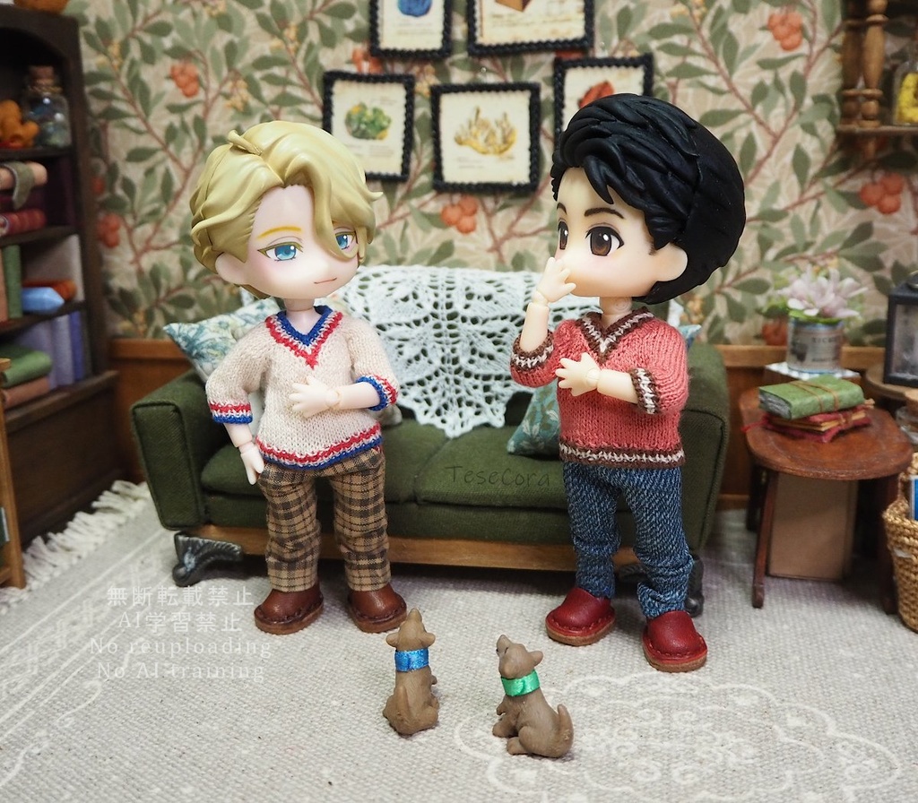 Vネックセーター