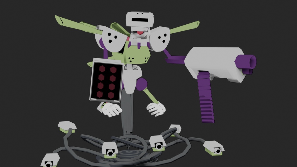 メダロット3Dモデル ビーストマスター（フリー配布） - 3Dmodel