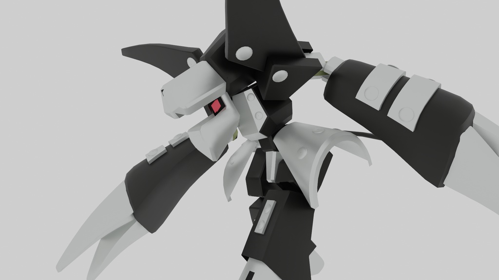 メダロット3Dモデル ブラックメイル(フリー配布)