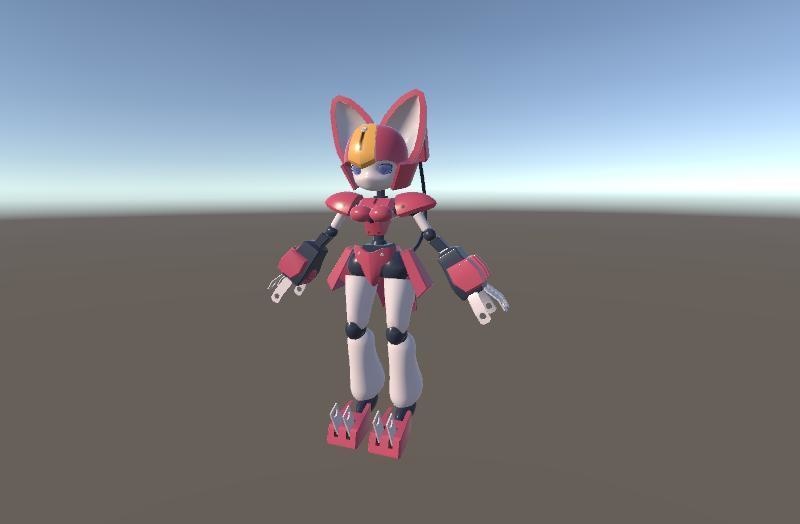 メダロット3Dモデル ペッパーキャット（フリー配布）