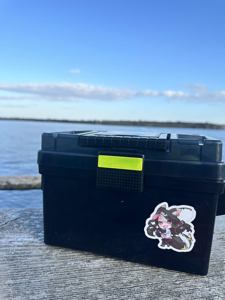 狐牛ぶな 耐水釣りステッカー