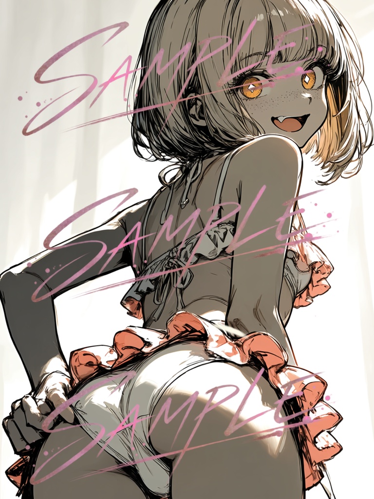 【トレース可】水着女性.オリジナルAIイラスト集 Vol.1(10枚)