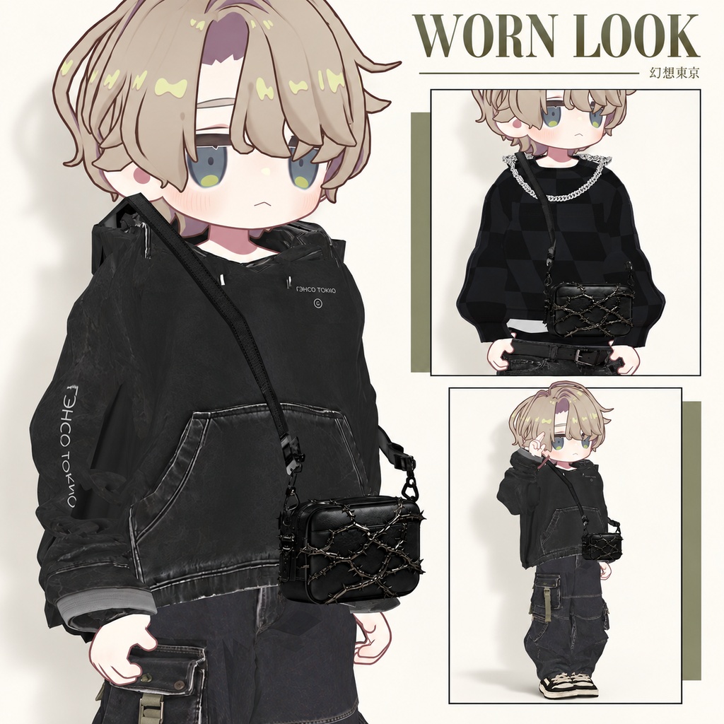 『GENSO BARBED BAG』有刺鉄線ショルダーバッグ【汎用/キプフェル対応】
