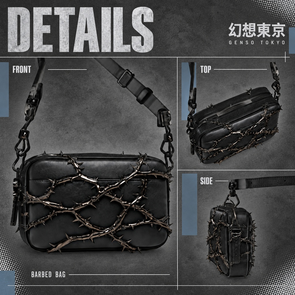 『GENSO BARBED BAG』有刺鉄線ショルダーバッグ【汎用/キプフェル対応】