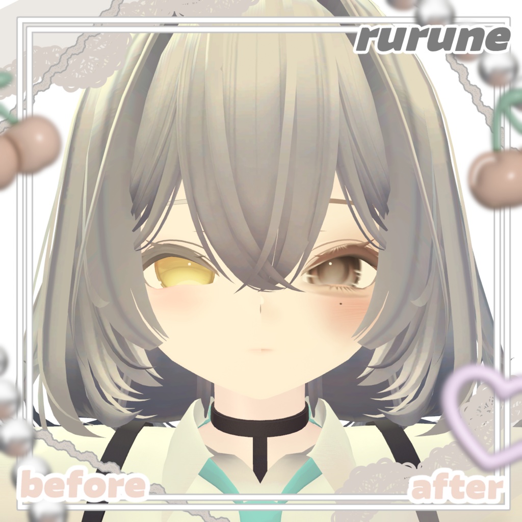 【3 Avatar】Dilated pupils Eye & Makeup Texture