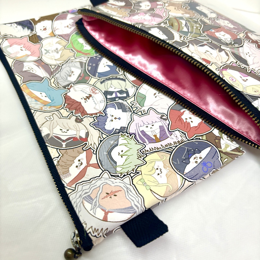 ダンロン ねこちゃん平ポーチ