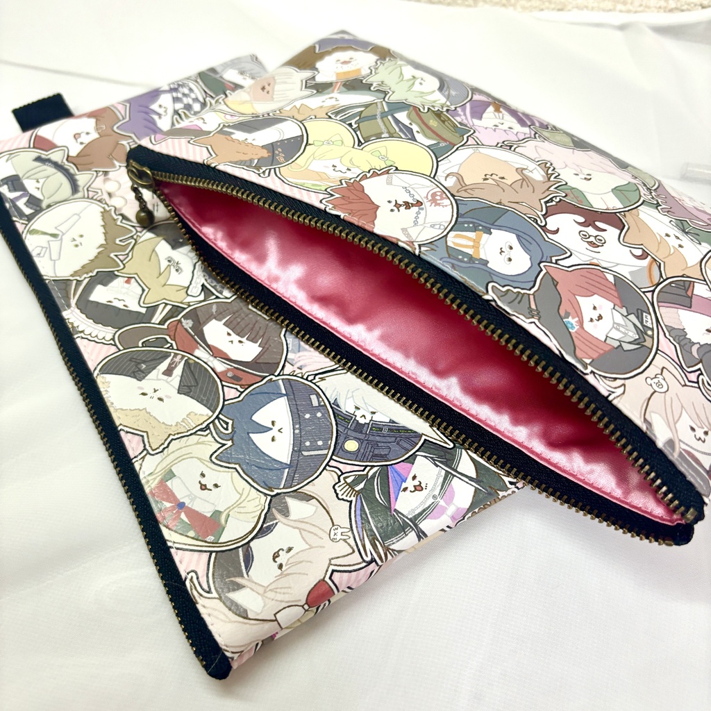 ダンロン ねこちゃん平ポーチ