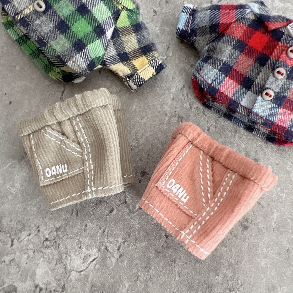 【16cm】ネルシャツ&ベイカーパンツ