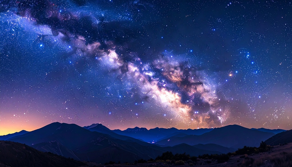 【背景素材】Starlit Silence Background / 星明かりの静寂背景【AI生成】