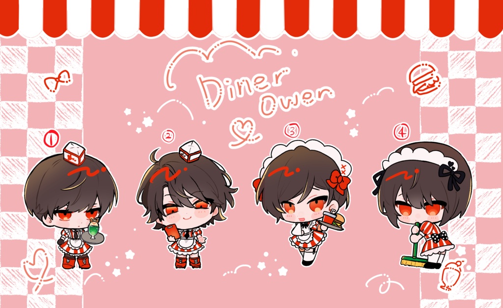 ダイナー風アクスタ