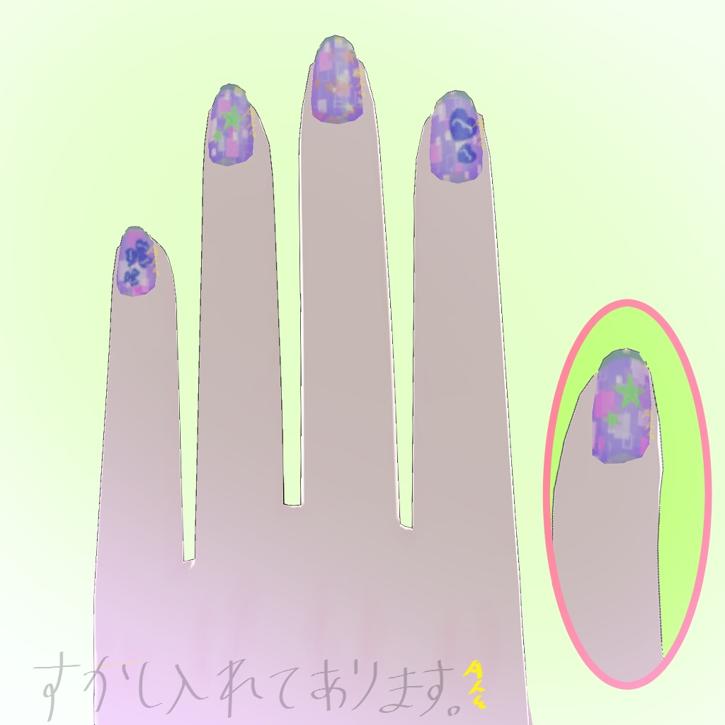 GoodLuckNail 【沙猫京狐専用ネイルテクスチャ】