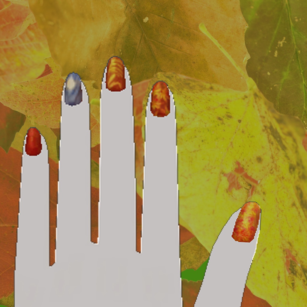 AutumnNail 2種【沙猫京狐専用ネイルテクスチャ】