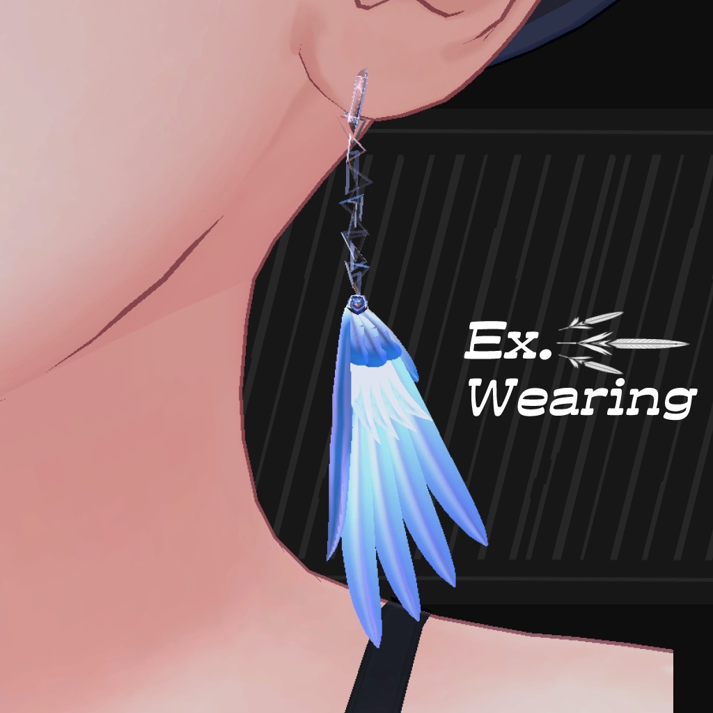 PiercingFeather 【3DmodelAccs】